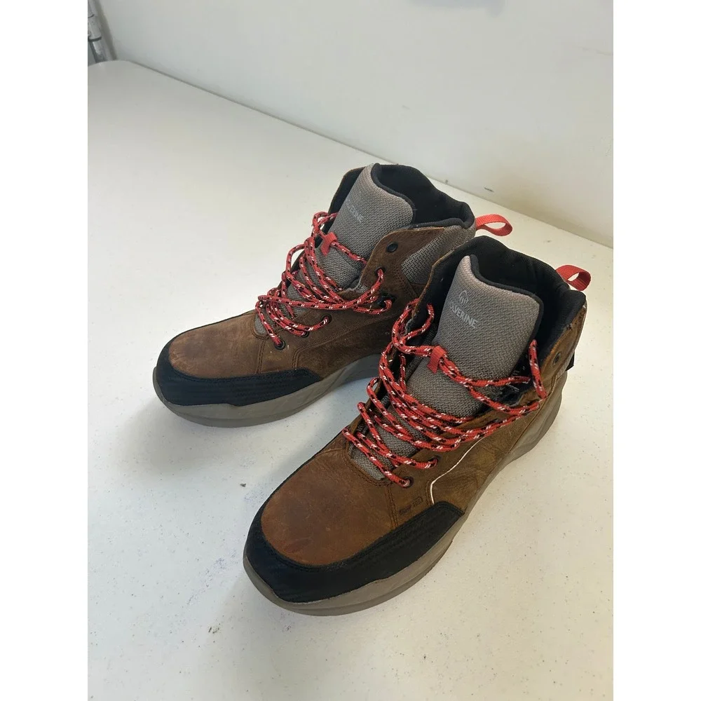 Wolverine Men's Waterproof Insulated‎ Work Boots Size 12M Brown Leather ASTM